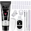 Arte de Uñas 15ml Gel de Extensión Set de 12 Piezas, Pincel Moldeador de Uñas, Gel de Cristal, Gel de Cristal Exclusivamente para Ventas Transfronterizas
