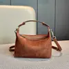 Bolsa de ombro estilo minimalista em couro de boi fosco para mulheres, novo modelo 2026, bolsa de ombro e transversal em couro macio de alta qualidade, bolsa de mão vintage