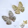 Broche de mariposa de herraje de nicho de lujo ligero al por mayor, accesorios de ropa, accesorios decorativos de metal