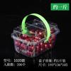 Caja de fruta portátil roja de internet fresa desechable transparente cesta de fruta caja de embalaje uva azufaifo de invierno caja de embalaje de 2 kg