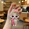 Venta al por mayor transfronteriza de colgantes para muñecas de gafas estilo Ins, gorros de lana tejidos, llaveros para muñecas y accesorios para bolsos