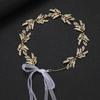 Faixa de Cabelo Mai Lang Faixa de Cabelo com Strass Europeia e Americana Faixa de Cabelo com Folha Dourada Acessórios para Vestido de Casamento Adorno de Cabeça para Noiva