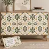 Impresión UV Adhesivo de pared Flor de cuatro pétalos verde Azulejo Decoración del hogar Personalización por imagen Venta al por mayor