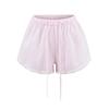25 Novos Estilos de Verão para Mulheres, Estilo Doce e Apimentado, Shorts Casuais Listrados com Renda, Cintura Elástica, Renda para Forro, Hot Pants de Perna Larga