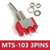 Microinterruptor Mts-102 103 Mts-202 203 con Terminal de Soldadura Interruptor de Palanca de 6 Pines Metálico Impermeable