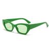 Nuevas gafas de sol poligonales de ojo de gato para mujer, moda europea y americana, gafas de sol con tachuelas de arroz, gafas de sol de moda para fotos callejeras, protección UV
