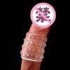 Anillo de Bloqueo de Gránulos para Sperma Diversión para Adultos Set de Diente de Lobo de Partículas Grandes Anillo de Bloqueo de Prepucio Extendido Engrosado Juguete Sexual Prop