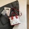 Bolso de Cereza Nuevo 2025 Transfronterizo Bolso Tote de Moda Gran Capacidad Lindo Bolso Tote de Hombro para Viajero Cubo