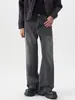Roupas Masculinas Fengshe / Jeans Flare High Street Americano Nova Coleção Primavera 2026 Marca Tendência Casual Solto Calça Reta