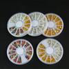 Fabricante Lote Suministro Tienda en Línea Venta Caliente Joyería para Uñas Disco Paquete Color Simulación Oro Mineral Mancha Venta al por Mayor Hecho a Mano
