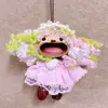 Encantador perrito peludo con la lengua fuera, llavero para bolso, colgante de dibujos animados natural, semillas de terapia de sonido curativas, popular en zonas escénicas, amuleto divertido y adorable