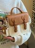 Bolsos de Diseñador de Nicho para Mujer 2026 Nuevo Color Bloqueado Crema Lindo Bolso Cambridge Bolso de Mano Bolso Cuadrado Pequeño Bolso de Hombro Cruzado