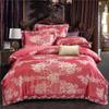 Juego de Cama Jacquard de Satén de Cuatro Piezas Ribete de Encaje Juego de Tres Piezas de Comercio Exterior Transfronterizo Regalo para Microempresa Jacquard Grande