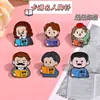 Broche de Metal para Passar em Provas, Vermelho Chinês de Incentivo para Provas, Broche de Formatura