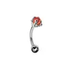 Transfronterizo Nuevo Acero Inoxidable Perforado Garra de Dragón Cuentas Tachuelas para Cejas Tachuelas para Hélice de Oreja Joyería Personalizada de Piercing con Cuentas de Dragón Tachuelas para Cejas Anillos para Cejas