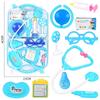 Envío gratuito, pequeño juego de juguetes de doctor, caja médica, casa de enfermera para niños, estetoscopio para niñas de 3 años, herramienta para bebés.