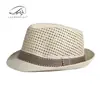Sombrero de Paja Transpirable de Verano para Hombre, Sombrero de Sol de Playa para Mujer, Sombrero Jazz Retro Británico con Malla