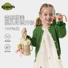 Camisa de Aire Acondicionado Nueva Primavera 2025 Kuwa Mi para Niños Niños y Niñas Pequeños Cárdigan Delgado de Punto Rayas Verticales Informal Versátil