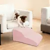 Escalera de Escalada para Perros Pequeños y Gatos para el Hogar de 2, 3 y 4 Escalones, Peldaños Antideslizantes, Escalera para Sofá de Cama para Mascotas Multicapa Desmontable y Lavable