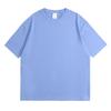 Camiseta de color liso de algodón puro talla grande europea y americana tendencia Feibai camiseta básica para amantes comercio exterior hilo doble 230g manga corta pesada