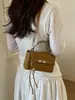 Bolso pequeño cuadrado con patrón tejido 2026 nuevo estilo moderno alta apariencia bolso de mano versátil para trabajadores de oficina commute elegante bolso cruzado