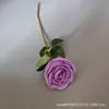 Venta al por mayor de fábrica flor morada de simulación para boda decoración de boda fila de camino flor flor de seda flor artificial flor artificial de plástico