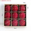 Decoração de Natal de Novo Produto Transfronteiriça Bola de Natal Aveludada de 8cm Decoração de Árvore de Natal Enfeite Pendurado Decoração de Feriado de Alto Padrão Enfeite Pendurado