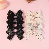 Tela Coreana Estampada en Blanco y Negro Lazo Accesorios Semi-Terminados para Tocados Ropa Zapatos Accesorios DIY Accesorios para Medias