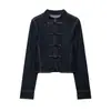 Ins ropa de mujer estilo europeo y americano transfronteriza al por mayor chaqueta vaquera anudada y jeans 6929271 0541235