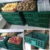 Cestas plegables de plástico engrosado, cestas de estante, cestas de frutas, cestas de exhibición de niveles, cestas de exhibición escalonadas y cestas de exhibición giratorias para fruterías - venta al por mayor