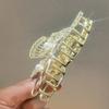 Super Hada Abanico Clip de Agarre Personalizado Dulce Antiguo Diamante Completo Clip Tiburón Horquilla Parte Trasera Cabeza Disco Clip para el Cabello Horquilla Tocado