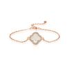 Pulsera de Plata Esterlina S925 Trébol de Cuatro Hojas Esmeralda Retro Europea y Americana para Novia Pulsera de Lujo Pulsera de Oro de 18K