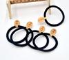 Elástico Simples de Alta Elasticidade para Cabelo Preto Elástico Fabricante Atacadista Volume Artigos para Corrida Presente Acessório de Cabeça Amarrador Scrunchies de Cabelo Elásticos de Cabelo Adulto