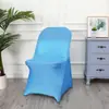 Venta Caliente Al por Mayor Varios Colores Universal Hotel Boda Salón de Banquetes Uso Elástico Plegable Silla Cubierta para Silla