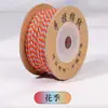 Estilo tibetano hilo de algodón frotado a mano Wengwan hilo Semilla de Bodhi Luna Estrella Semilla de Fruta de la Pasión Cuerda para ensartar cuentas budistas Cuerda para enrollar borlas Cuerda para tejer