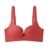 Roupa Íntima Feminina Seios Grandes Fazem Seios Pequenos Parecer Menores Estilo Fino Tamanho Plus Size Sutiã Full Cup Anti-Queda Sem Costura Coleta Lateral do Seio Sutiã para Mulheres Verão