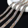 Fita de broca resina joias DIY strass joias autocolantes acessórios resina broca com fita de broca corrente de contas hotfix autoadesivo glitter adesivo
