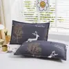 Relleno de almohada para dormitorio estudiantil, almohada alta que no se aplasta, juego de dos, fundas de almohada extraíbles y lavables, almohada de soporte para la columna cervical para el hogar