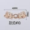 Botones Decorativos Hanfu, Botones Vintage Estilo Chino para Cheongsam, Botones de Rana Metálicos para Cheongsam, Herramienta Desmontable para Ceñir la Cintura de los Jeans