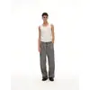 Pantalones de Hombre con Botones Ouswe Estilo Americano Marca de Moda Plisados Sueltos Rectos Pantalones de Vestir Casuales con Efecto de Caída Pantalones Largos Rk222