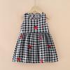 Vestido de Algodón Seda para Niñas Niños de Talla Pequeña y Mediana Falda de Algodón Artificial de Verano para Niña Ropa Infantil Falda de Playa Transpirable Fina para Niños Grandes