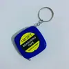 Cinta métrica mini conveniente, cinta métrica portátil para uso doméstico 1m Cinta métrica de acero blando, cinta métrica de acero para llavero portátil