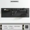 Estante de Almacenamiento para Tablero Perforado sin Taladro Accesorios Ganchos Caja de Almacenamiento de Escritorio y Pared Estante de Exhibición Clavos para Colgar