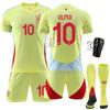 2024 España visitante 17 Nico fútbol uniforme traje camiseta No. 7 Morata 19 Yamal 10 Olmo
