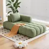 Estilo Crema Francesa Gato Felpa Esponja Chaise Chaise Sofá Individual Reclinable Sala de Estar Dormitorio Balcón Sofá Perezoso Madera