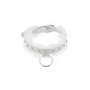 Collar de encaje blanco cuerda de tracción femenina cadena para clavícula de novia collar gargantilla cadena de correa para el cuello masculino