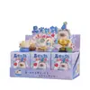 Nueva Caja Sorpresa de Gato Giratorio Pequeño Crystal Light Figura de Gato de Dibujos Animados Giratoria Creativa Figura de Escritorio Regalo de Vacaciones para Niñas