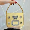 Bolso de Noche Nuevo Transfronterizo Incrustado de Diamantes, Bolso de Mano Elegante para Damas, Bolso Cruzado, Bolso de Vestir, Bolso Pequeño, Bolso Cruzado para Mujer