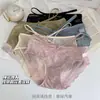 Calcinhas de Renda Sexy Estilo Pura Luxúria para Mulheres com Tiras Cruzadas, Malha Respirável de Cetim Fluido, Forro 100% Algodão, Calcinhas de Menina
