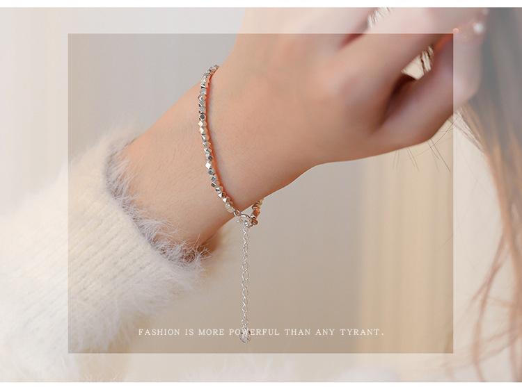 智贝详情图_3碎银几两福牌手链2022年新款碎银子手链女生手